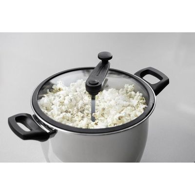 Pipoqueira Allegra Indução 22 Cm 5,6 L Em Aço Inox Com Fundo Triplo Tramontina 62658/220