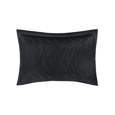 Porta Travesseiro Toque Acetinado Altenburg Preto UN / Preto