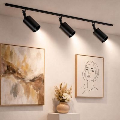 Spot Alumínio Preto Mr16 1130 Perfilado Bivolt Neo Dital Iluminação