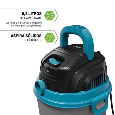 Aspirador de Pó e Água Philco Função Sopro 1500W PAS08A 127V