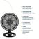 Ventilador 2 em 1 Britânia Maxx Force 8 Pás 230W BVT50T 127V