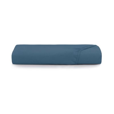 Lençol Toque Acetinado Solteiro Altenburg Azul UN / Azul