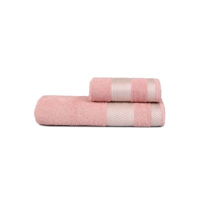 Toalha De Rosto Siena De Algodão Atlantica Rosa UN / Rosa