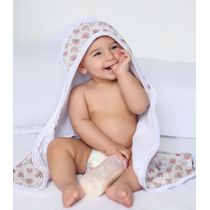 Toalha Com Capuz Bebê Vivaldi Rosa