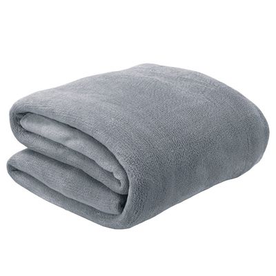 Manta Fleece Lisa Queen Cinza - Andreza