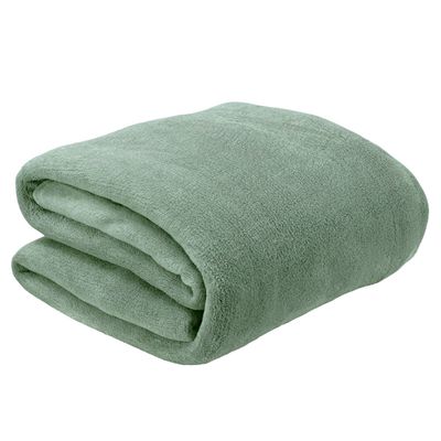 Manta Fleece Lisa Queen Verde - Andreza