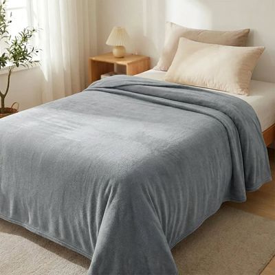 Manta Fleece Lisa Solteiro Cinza - Andreza