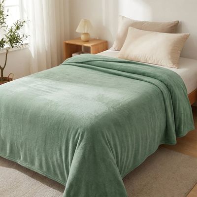 Manta Fleece Lisa Solteiro Verde - Andreza