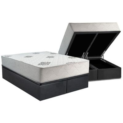 Cama Box Baú Queen + Colchão Ortopédico Inovaflex Comfort