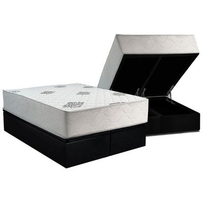 Cama Box Baú Queen + Colchão Anatômico Inovaflex Comfort Premium