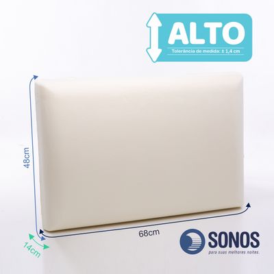 Travesseiro Sonos Puro Visco Nasa Alto 14cm De Altura