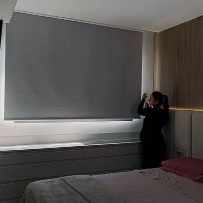 Persiana Rolo Blackout Cinza Napolis - 2,47m X 2,34m Cinza