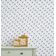 Papel de Parede Pontilhado Ondulado Branco, Vinil Autoadesivo, Fácil de Aplicar para Quarto Infantil e Sala de Brincar - S4Sassy 63,5 cm (L) × 304,8 cm (C) / Branco - Vinil Liso