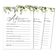 Pacote com 50 Cartões Greenery de Conselhos e Desejos para os Noivos, Jogo de Casamento Sr. e Sra., 13x18 cm - Inkdotpot 12,7 Cm × 17,78 Cm / Branco