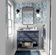 Papel de Parede Autoadesivo Removível, Estampa Floral Peônia Esboço Azul, Mural Instantâneo Banheiro e Lavanderia Vinílico - S4Sassy 63,5 cm (L) × 304,8 cm (C) / Azul - Vinil Texturizado