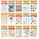 Cartazes Educacionais para Ensino Fundamental, Kit 25 Pôsteres Laminados: Mapas EUA e Mundo, Sistema Solar, Matemática e Mais - Traceease 27,94 Cm × 43,18 Cm / Multicolorido
