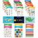 Cartazes Educacionais para Ensino Fundamental, Kit 25 Pôsteres Laminados: Mapas EUA e Mundo, Sistema Solar, Matemática e Mais - Traceease 27,94 Cm × 43,18 Cm / Multicolorido