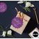 Etiquetas de Papel Metalizado 'Obrigado por Celebrar Comigo' para Lembrancinhas de Aniversário para Pendurar - Inkdotpot 100 Etiquetas Metalizadas / Roxo - Prata