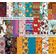 Bloco 25 Folhas Tema Indiano para Scrapbook - Papel Lado Único - Papel Cartão Colorido para Scrapbooking, para Cartões e Diários - Inkdotpot 15,24 Cm × 15,24 Cm / Multicolorido