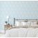 Papel de Parede Vinílico Removível, Paisley Folha Arqueada, Impermeável, Azul, para Quartos e Salas - S4Sassy 63,5 cm (L) × 609,6 cm (C) / Azul - Vinil Liso