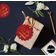 Etiquetas Penduradas para Garrafas 'Kiss The Miss Goodbye' para Despedida de Solteira, Metalizadas, Lembrancinhas - Inkdotpot 50 Etiquetas Metalizadas / Vermelho - Ouro Rosé