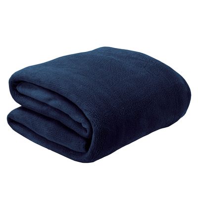 Manta Fleece Lisa Queen Azul - Andreza