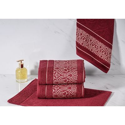 Toalha Rosto Taj 50x70cm Cavhome Borgonha