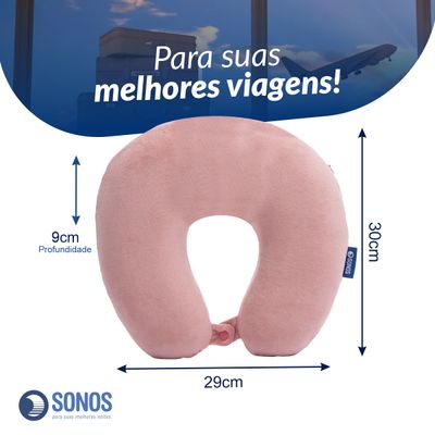 Kit 2 Almofadas de Pescoço Tradicional Sonos Rosê