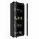Cristaleira Vertical 2 Portas de Vidro 3 Prateleiras 160,5cmx60cm CR6004 Preto