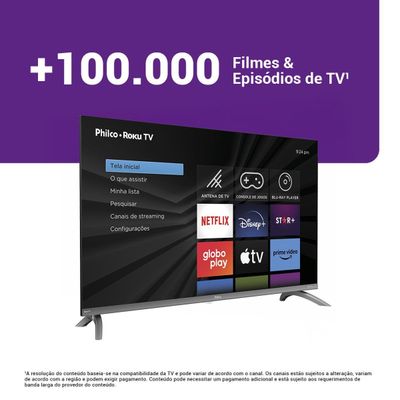 Smart TV 32" Philco LED HD Roku P32CRA Bivolt