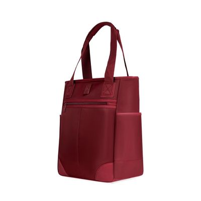 Kit Mala de Bordo 10 kg Abs 4 Rodas Detroit + Bolsa Mochila Feminina Grande Esportiva Cora Vinho