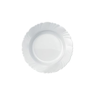 Kit 12 Pratos Fundo Nadir Duralex Pétala Branco 23cm