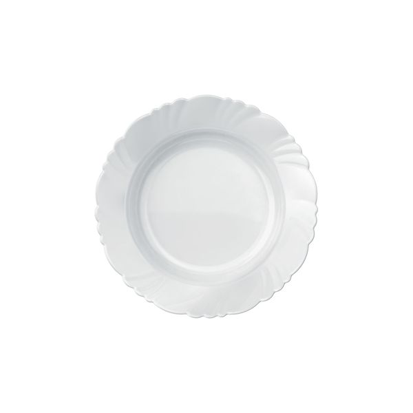 Kit 12 Pratos Fundo Nadir Duralex Pétala Branco 23cm