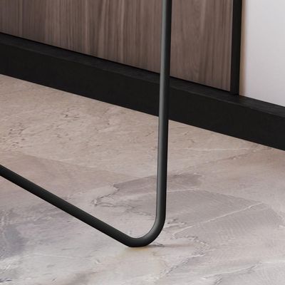 Mesa Lateral Alamanda Preto Preto - Moveis Jb