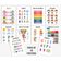 10 Pôsteres Laminados Educativos para Sala de Aula/Pré-Escola: Alfabeto, Dias da Semana, Emoções, Partes do Corpo, Estações - Traceease 22,86 Cm × 30,48 Cm / Multicolorido