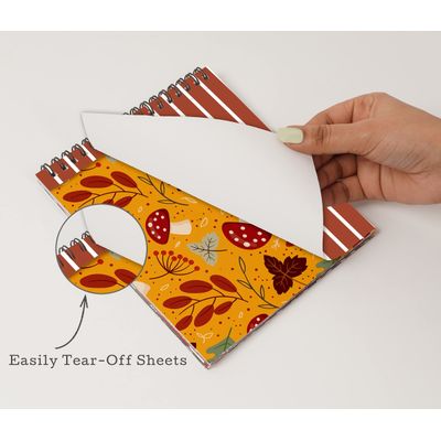 Bloco de 25 Folhas Texturizadas Tema Outono, Lado Único, Papel Cartão Colorido para Scrapbook, DIY, Cartões e Diário - Inkdotpot 15,24 Cm × 15,24 Cm / Multicolorido