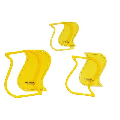 Traceease Estênceis Moldes para Acolchoamento Conjunto de 3 (7,6/10,2/12,7 cm) DIY Costura Patchwork N0 - S4Sassy Amarelo
