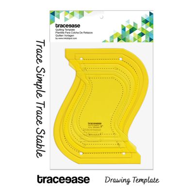 Traceease Estênceis Moldes para Acolchoamento Conjunto de 3 (7,6/10,2/12,7 cm) DIY Costura Patchwork N0 - S4Sassy Amarelo