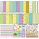 Kit Dupla Face de Papéis para Scrapbook e Cartões, Cardstock 30,5 x 30,5 cm, 16 Folhas Multicolorido com Folha de Adesivos - Inkdotpot 30,48 Cm × 30,48 Cm / Multicolorido