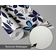 Papel de Parede Autoadesivo Pétalas Douradas Removível - Mural Instantâneo Azul para Quarto, Banheiro, Lavanderia, Closet - S4Sassy 63,5 cm (L) × 914,4 cm (C) / Azul - Vinil Texturizado