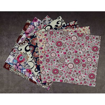 25 Folhas Papel para Scrapbook Asiático - Lado Único, Papel Cartão Colorido para Scrapbooking, DIY, Cartões e Diário - Inkdotpot 15,24 Cm × 15,24 Cm / Multicolorido