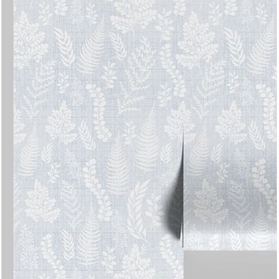 Papel de Parede Vinil Botânico Removível para Quartos, Salas e Armários - Cinza, à Prova d'Água - S4Sassy 63,5 cm (L) × 914,4 cm (C) / Cinza - Vinil Liso