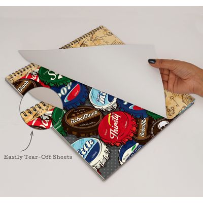 25 Folhas Bloco de Papel Scrapbook Texturizado Tema Vintage Retrô, Lado Único, Cartão Colorido para Scrapbooking e Cartões - Inkdotpot 15,24 Cm × 15,24 Cm / Multicolorido