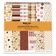 Bloco de Papel para Scrapbook Tema Padaria, 25 Folhas, Lado Único, Papel Cartão Colorido, Fundo Decorativo para Cartões e Diário - Inkdotpot 30,48 Cm × 30,48 Cm / Multicolorido