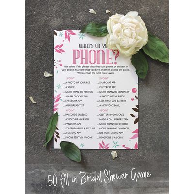 Cartões Quadrados em Branco para Chá de Noiva e Despedida de Solteira, Jogo Floral para Preencher Ideias de Presente, 50 Unid. - Inkdotpot 12,7 Cm × 17,78 Cm / Branco - O Que Tem no Seu Celular