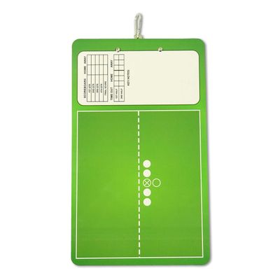 Prancheta Dupla-Face Apagável para Treinadores de Futebol com Marcador e Apagador - Inkdotpot 22,86 Cm × 38,1 Cm / Verde
