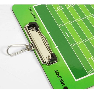 Prancheta Dupla-Face Apagável para Treinadores de Futebol com Marcador e Apagador - Inkdotpot 22,86 Cm × 38,1 Cm / Verde