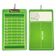 Prancheta Dupla-Face Apagável para Treinadores de Futebol com Marcador e Apagador - Inkdotpot 22,86 Cm × 38,1 Cm / Verde