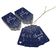Etiquetas de Papel com Foil para Lembranças de Festas e Casamentos - Inkdotpot 50 Etiquetas Metalizadas / Azul - Prata