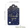 Etiquetas de Papel com Foil para Lembranças de Festas e Casamentos - Inkdotpot 50 Etiquetas Metalizadas / Azul - Prata